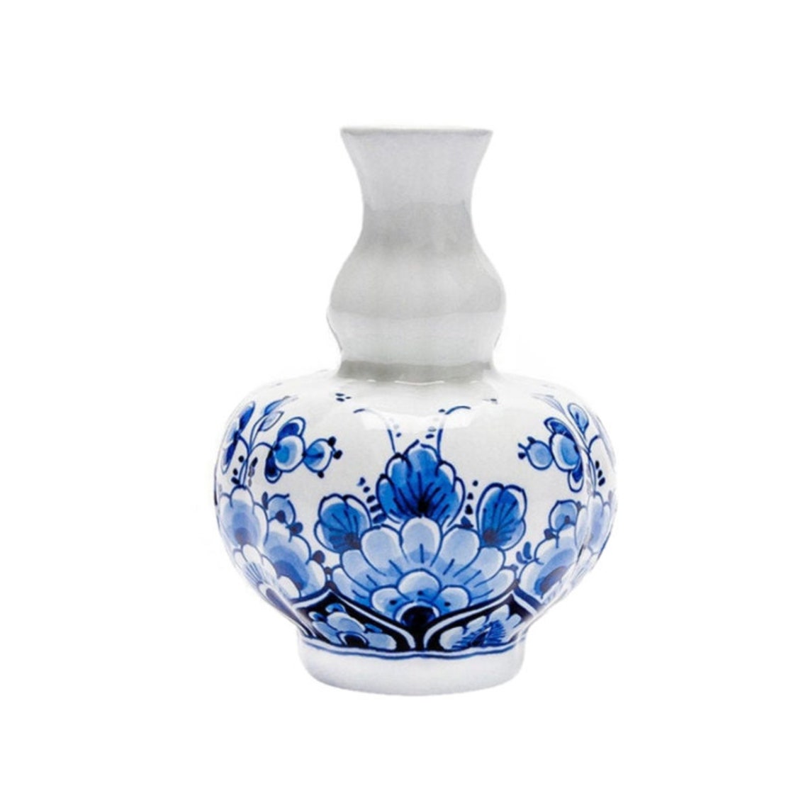 Small Delft Blue Vase Handpainted Porcelain With Signature Etsy UK