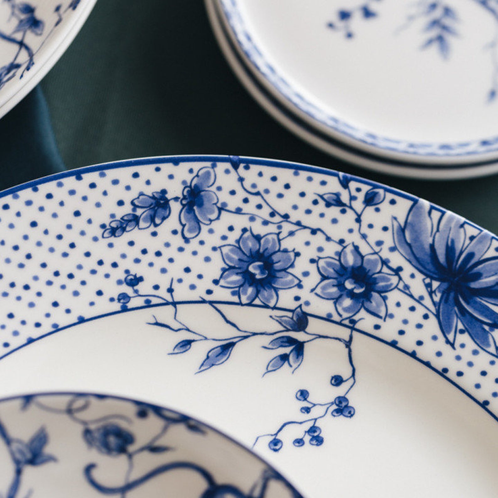 Delft Blue Dinner Plate Porcelain Decorated With Monkeys Etsy