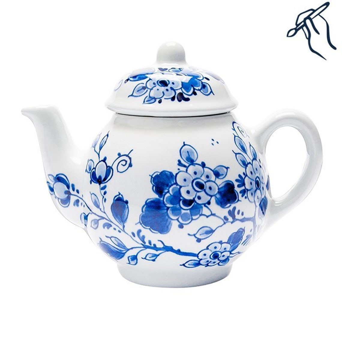Delft Blue Teapot or Coffeepot Fully Handmade and Handpainted Etsy