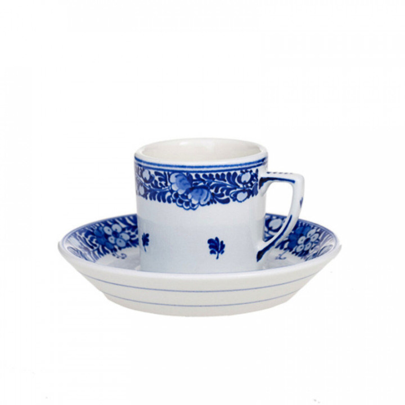Cup and saucer espresso handmade Delft blue porcelain Royal Etsy