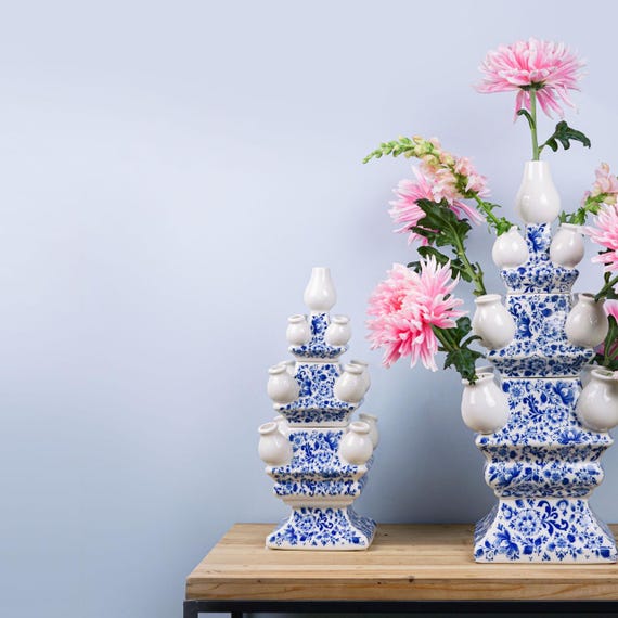 Tulip Vase XL - 3-tier - Dainty Flower - Ceramic - 51 Cm - Etsy