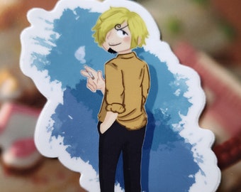 Sanji Sticker Anime Manga Strawhats Die-Cut Vinyl Waterproof Sticker