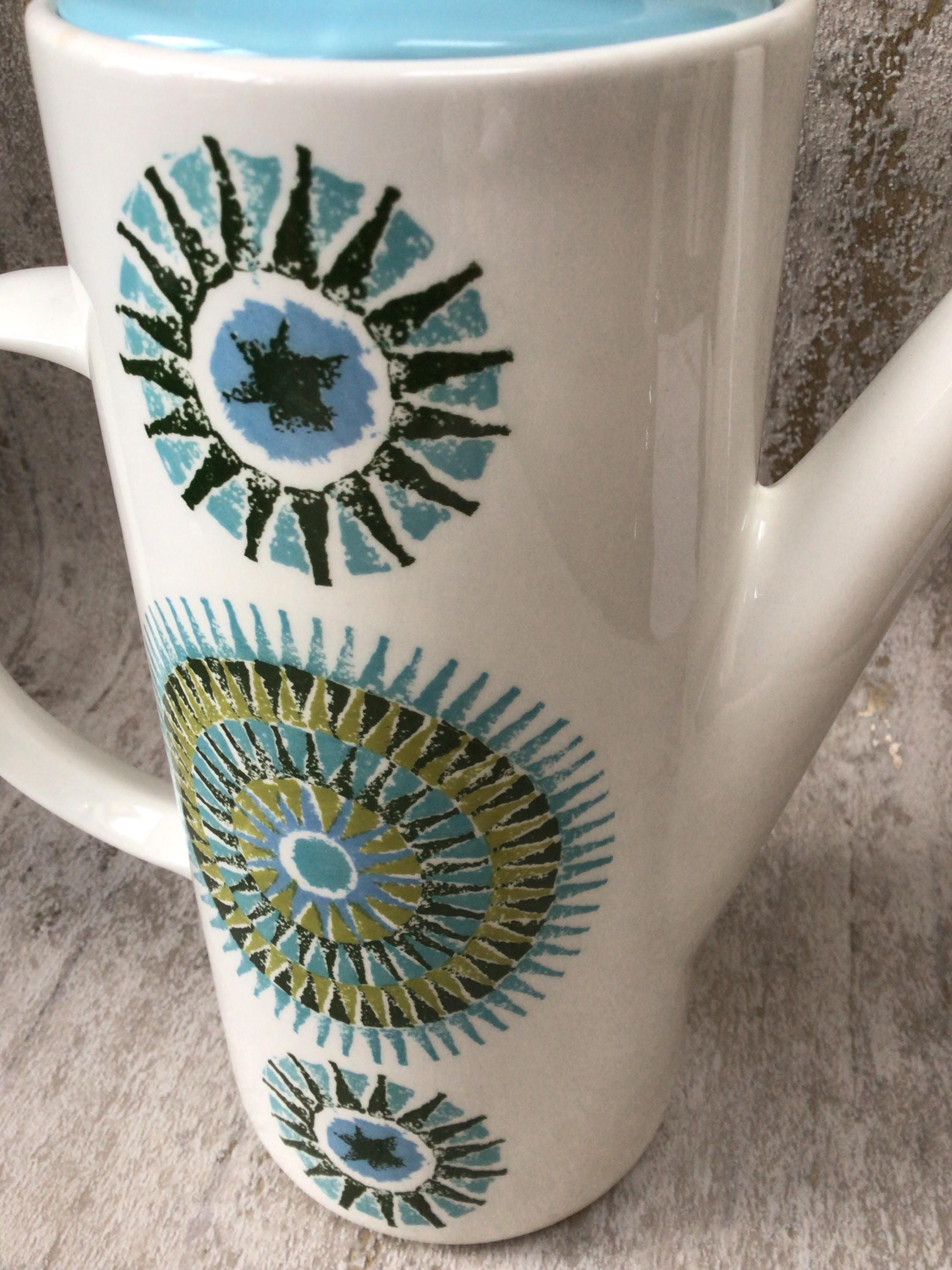 Vintage J&G Meakin Studio coffee pot/ Aztec /Retro coffee pot