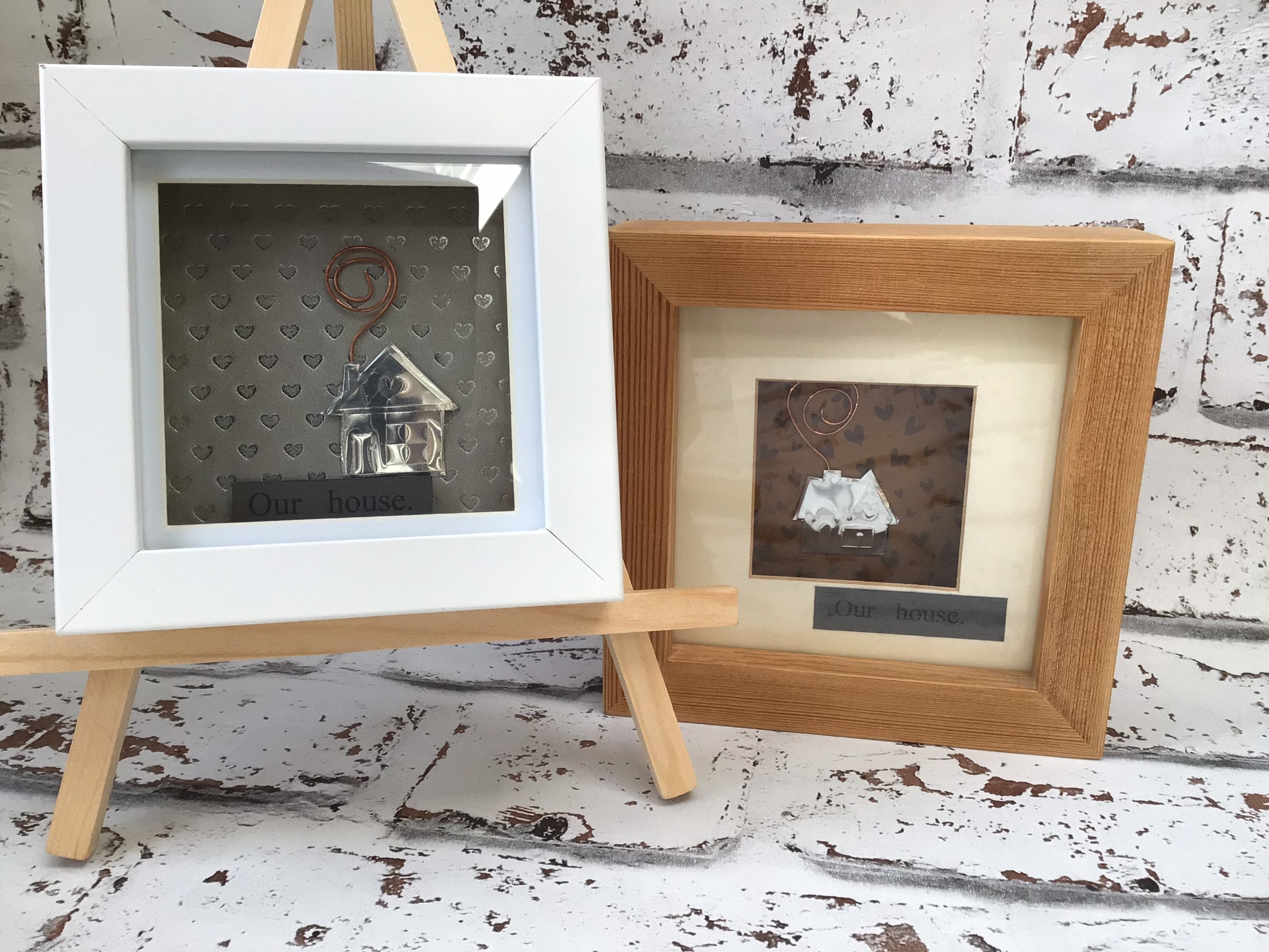 Solid wood deep box frame our house picture