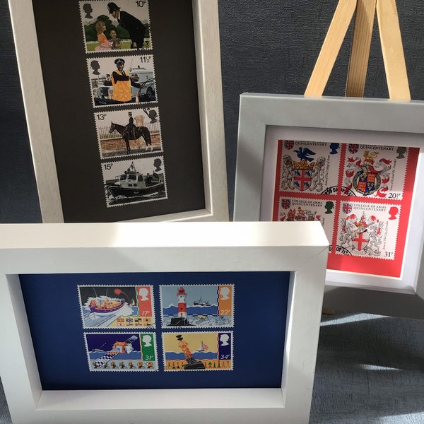 Usps Framed Stamps Etsy