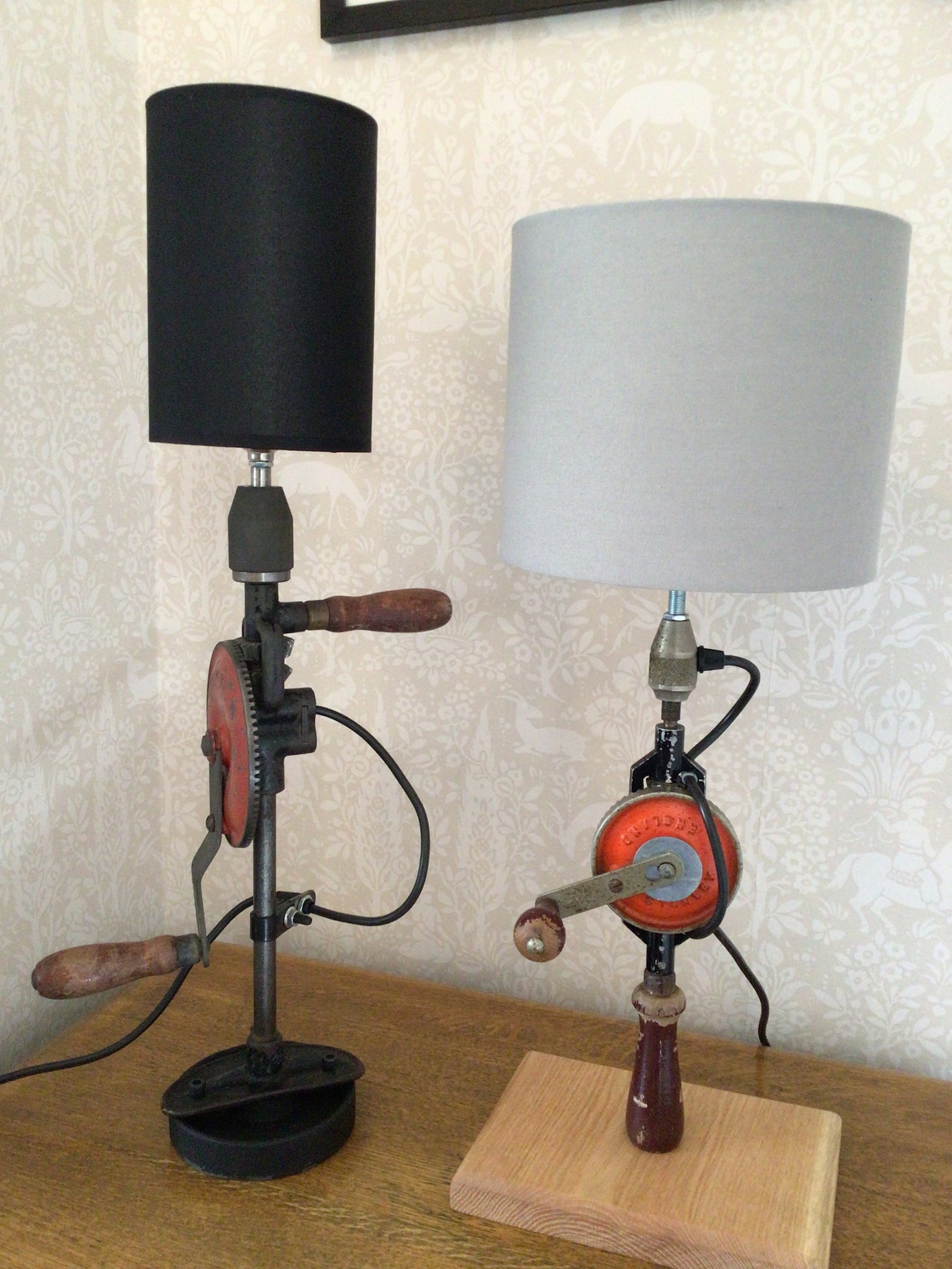 Vintage Antique Hand Drill Lamp Bases/ Steampunk Table Lamps/ Etsy UK