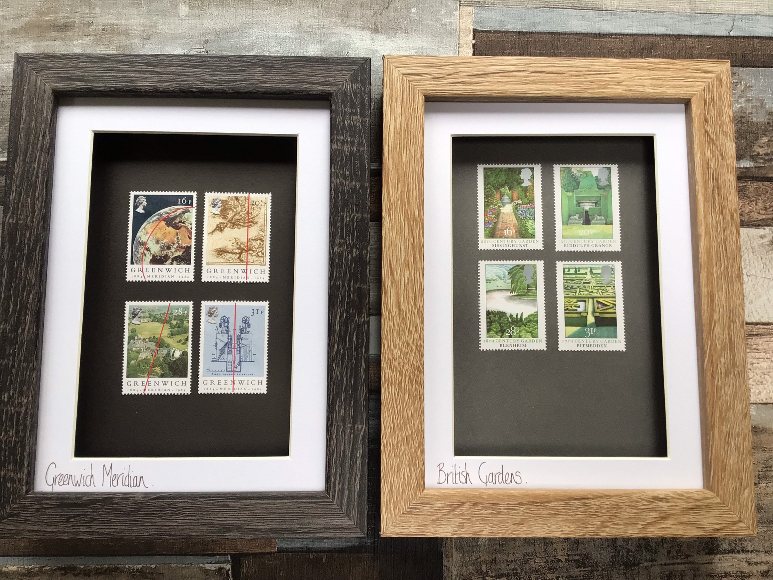 Royal Mail Mounted and Framed British Stamp Artwork/ British Etsy