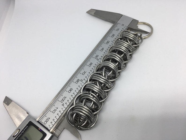 Handmade Stainless Steel Fire Wyrm Keyring