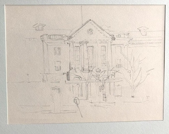 Aarhus Train Station Denmark Sketch Still Life Art Line Drawing Silhouette Building Train Station sketch drawing still life landscape