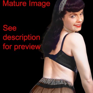 Vintage Bettie Page Camera Club - Bettie Page Nude - Etsy