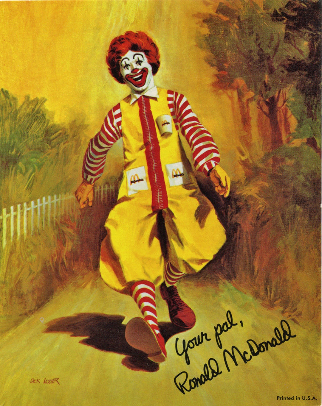 Ronald Mcdonald Clown Photo Print 14 X 11 Etsy