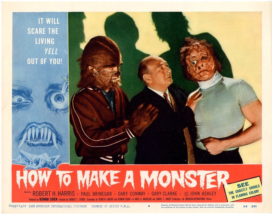 How to Make a Monster Movie Poster Replica 14 X 11 Photo Print Etsy