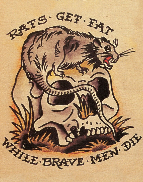 Sailor Jerry Tattoo Art 14 x 11 Photo Print