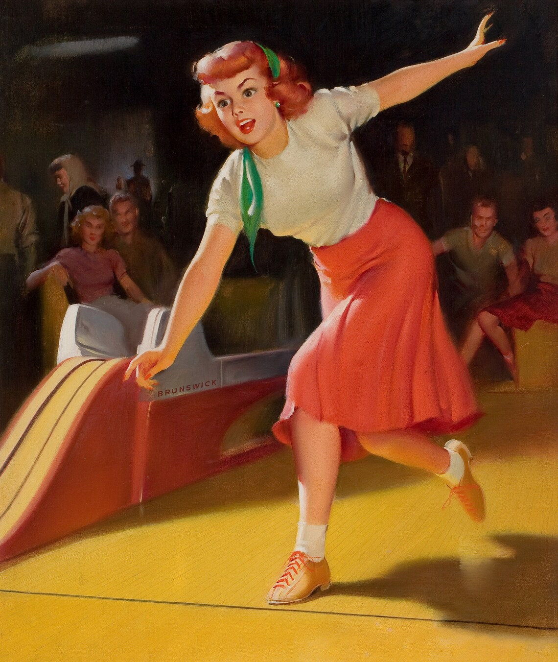 Brunswick Bowling Pinup 11 X 14 Photo Print Etsy