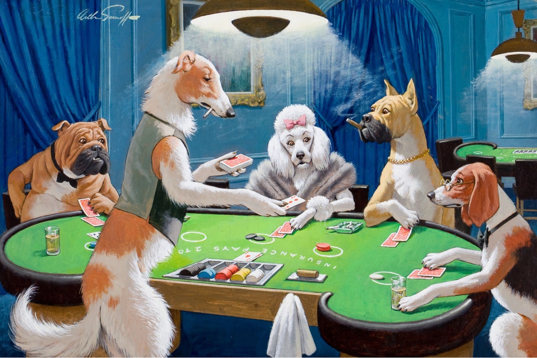 Dogs Poker Night 13 X 19 Photo Print Etsy