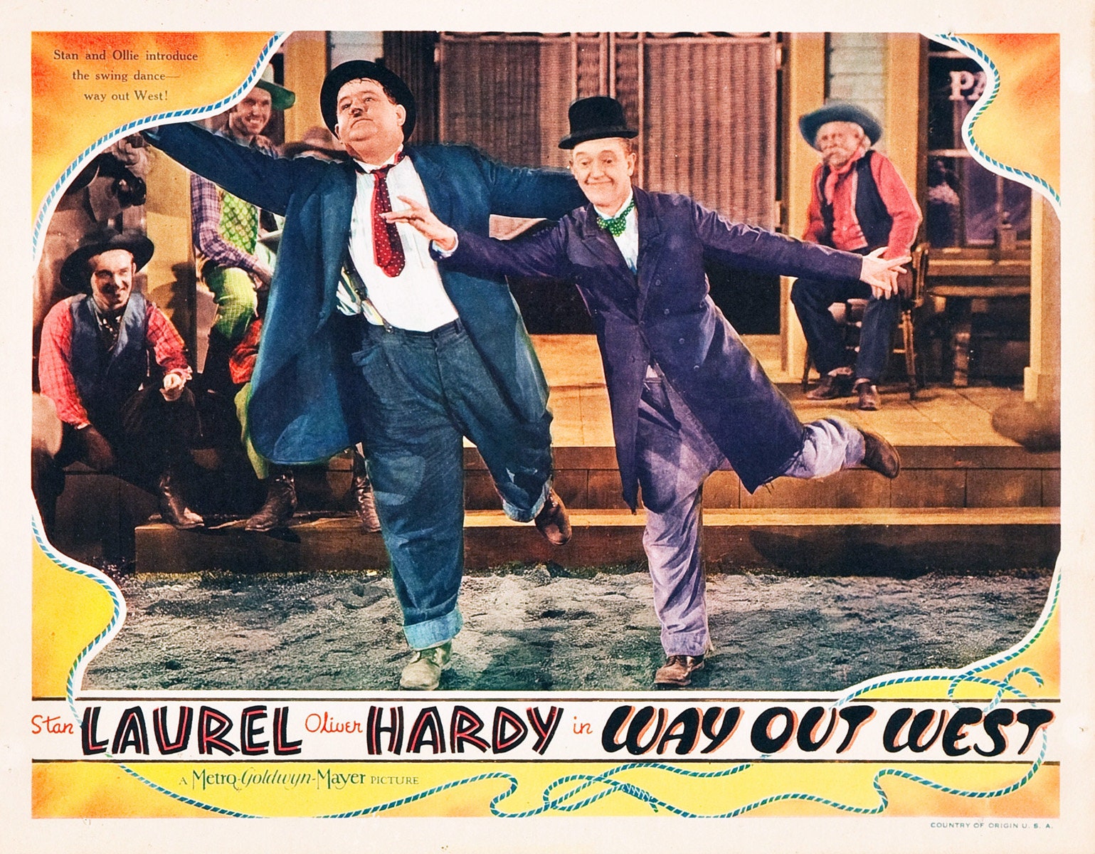 Laurel & Hardy Way Out West Movie Poster Replica 14 X 11 Photo Print - Etsy