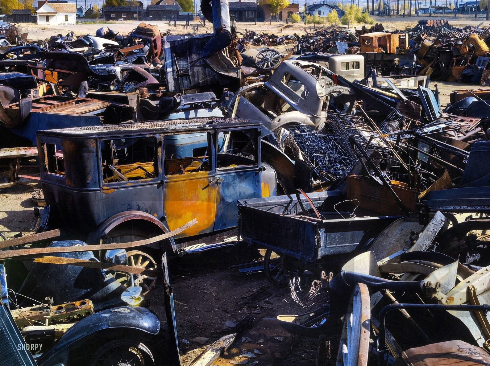 1942 Scrap and Salvage Depot in Butte, Montana 11 X 14 Photo Print Etsy