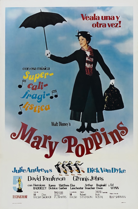 Mary Poppins Movie Poster Movie Poster 13x19 Photo Print Etsy