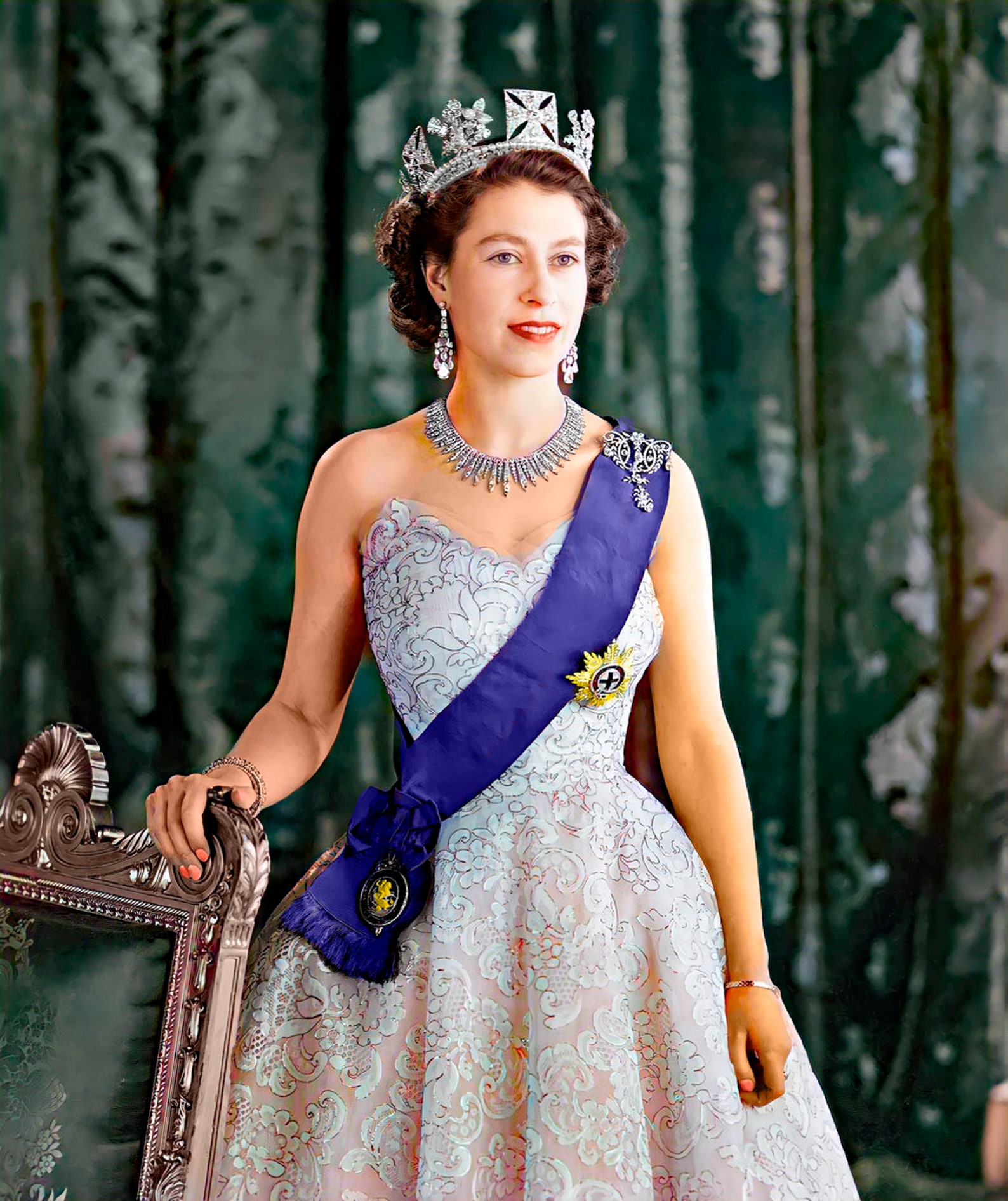 Queen Elizabeth II Portrait 11 x 14 Fotodruck - Etsy.de
