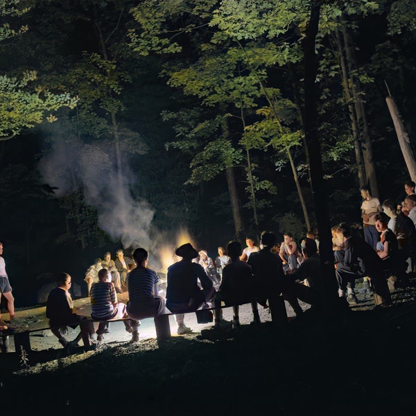 1943. Southfields, N.Y. « Activités interraciales au Camp Nathan Hale 11 X 14 Photo Print