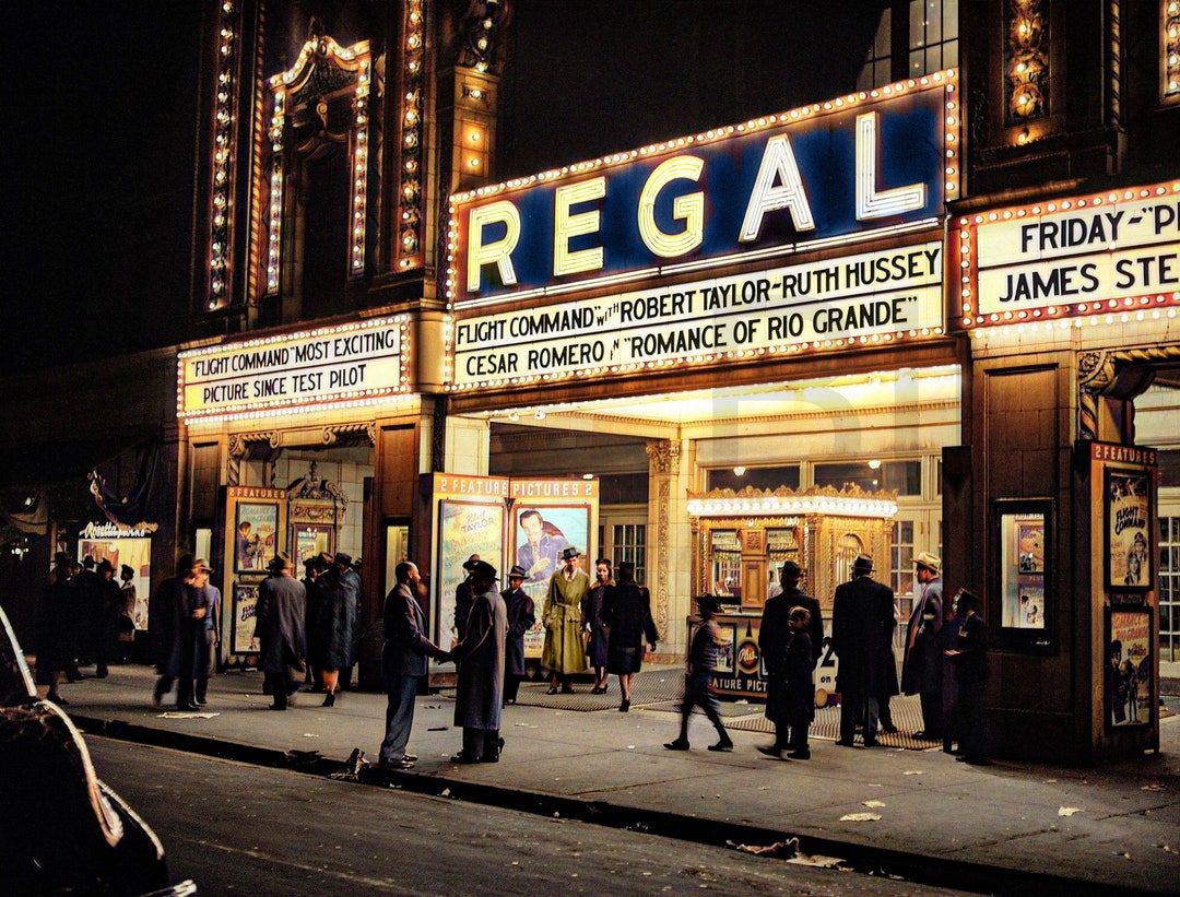 1941 Movie Theater. Southside, Chicago, Illinois. 11 X 14 Photo Print