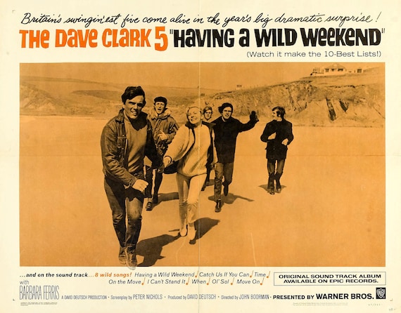 Dave Clark Five Having A Wild Weekend Lobby Card Movie Poster 11 X 14 Photo  Print