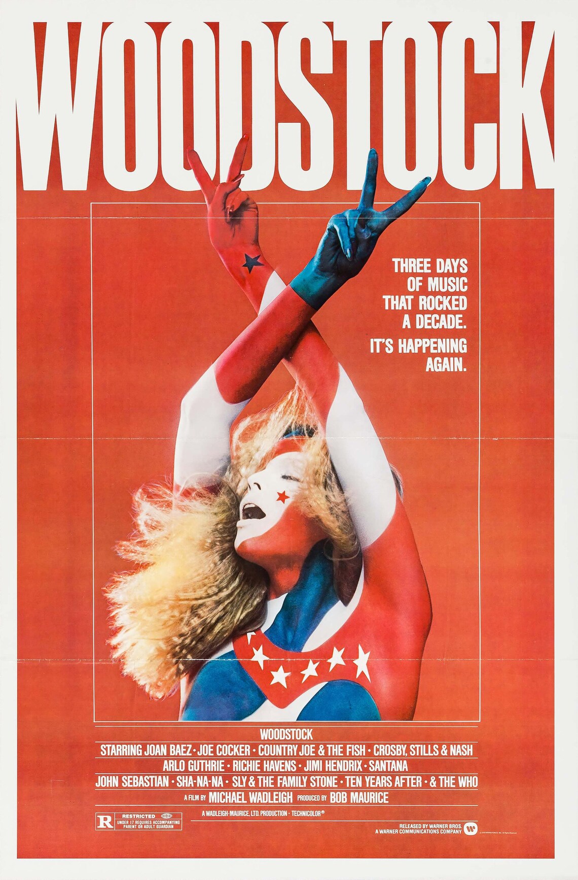 Woodstock Movie Poster 13x19 Photo Print Etsy