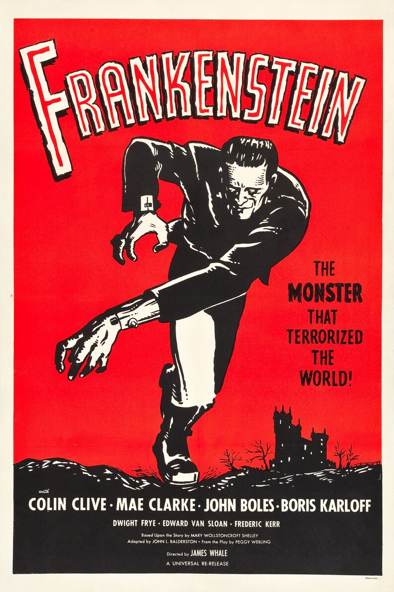 Frankenstein Movie Poster 13x19 Photo Print Etsy