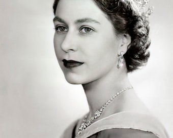 Retrato de la reina Isabel II 13 x 19" Impresión fotográfica