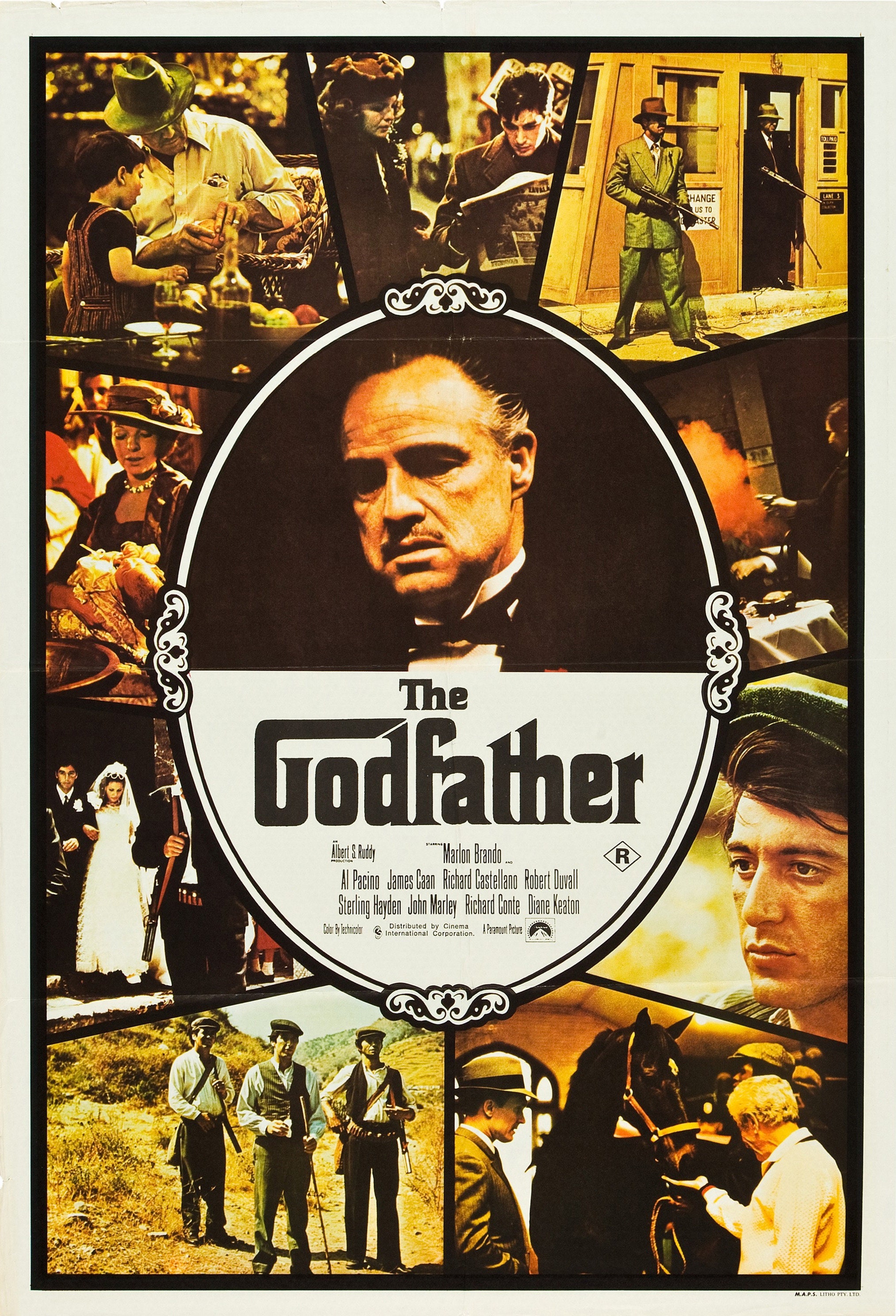 The Godfather Movie Poster Movie Poster 13x19 Photo Print - Etsy Sweden