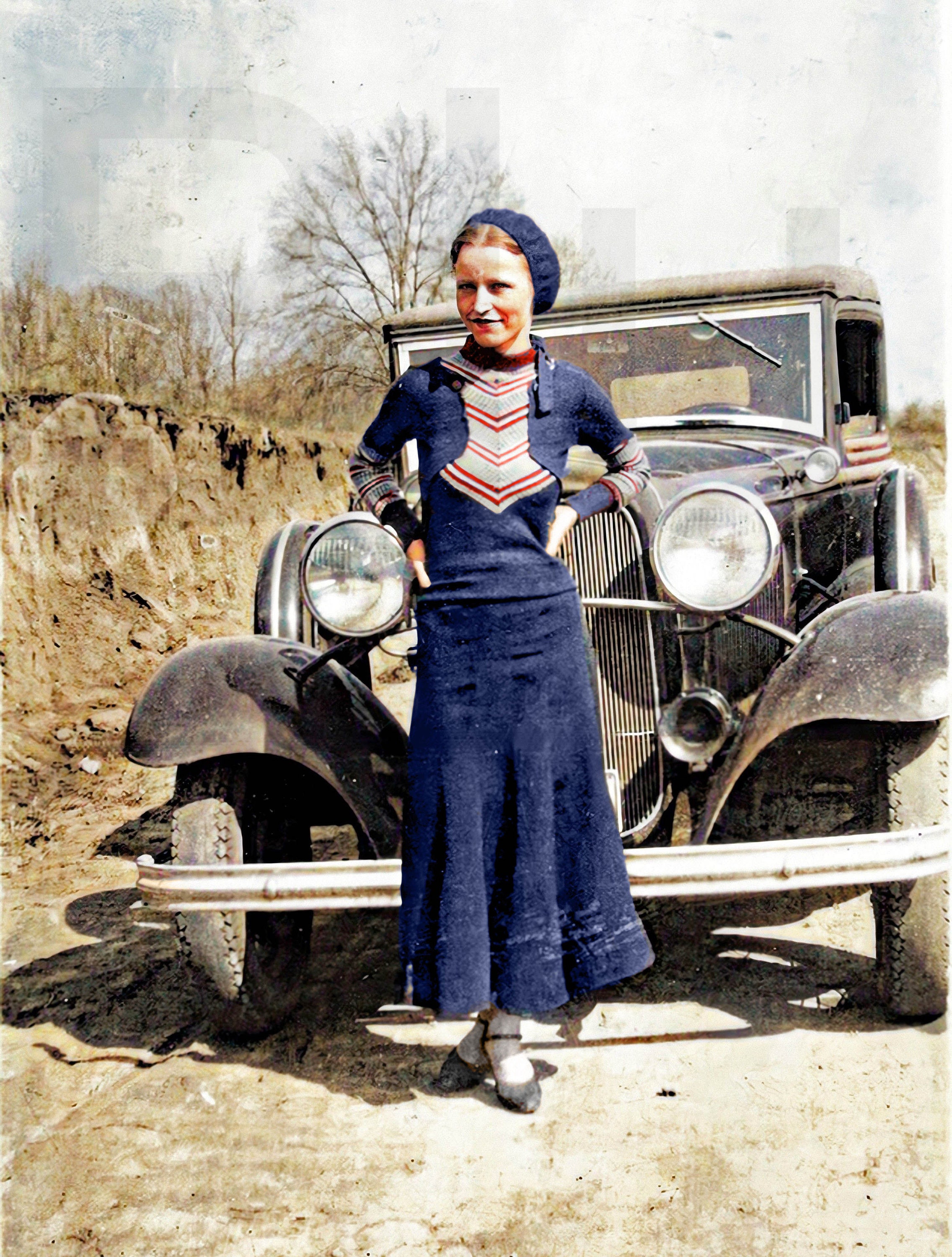 Bonnie & Clyde Bonnie Parker Snapshot 11 X 14 Photo Print Etsy