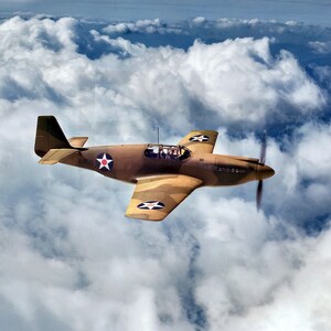 1942  P-51 Mustang fighter is in service with Britain's Royal Air Force 11x14" Photo Print