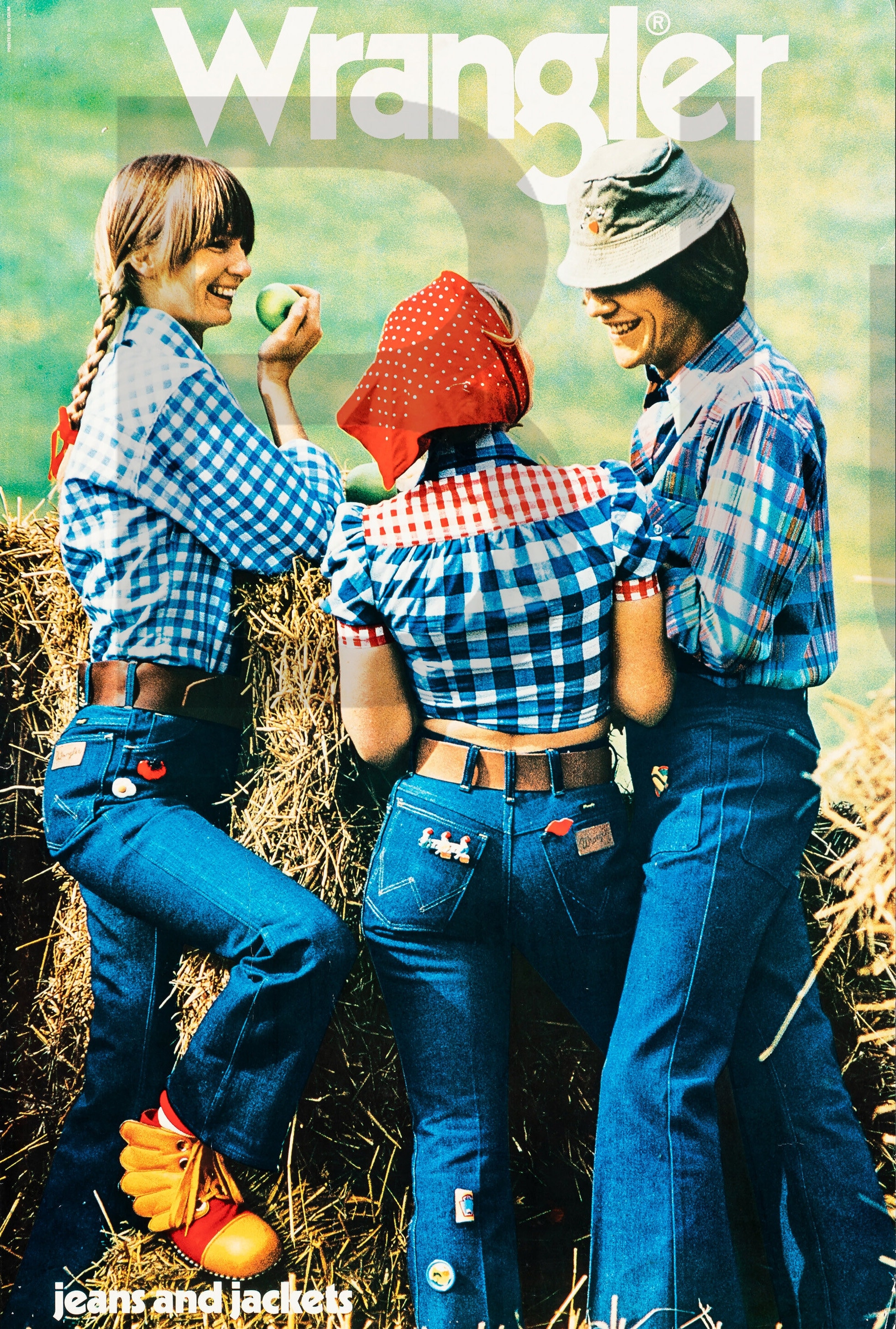 1970s Wrangler Jeans Ad 13 X 19 Photo Print