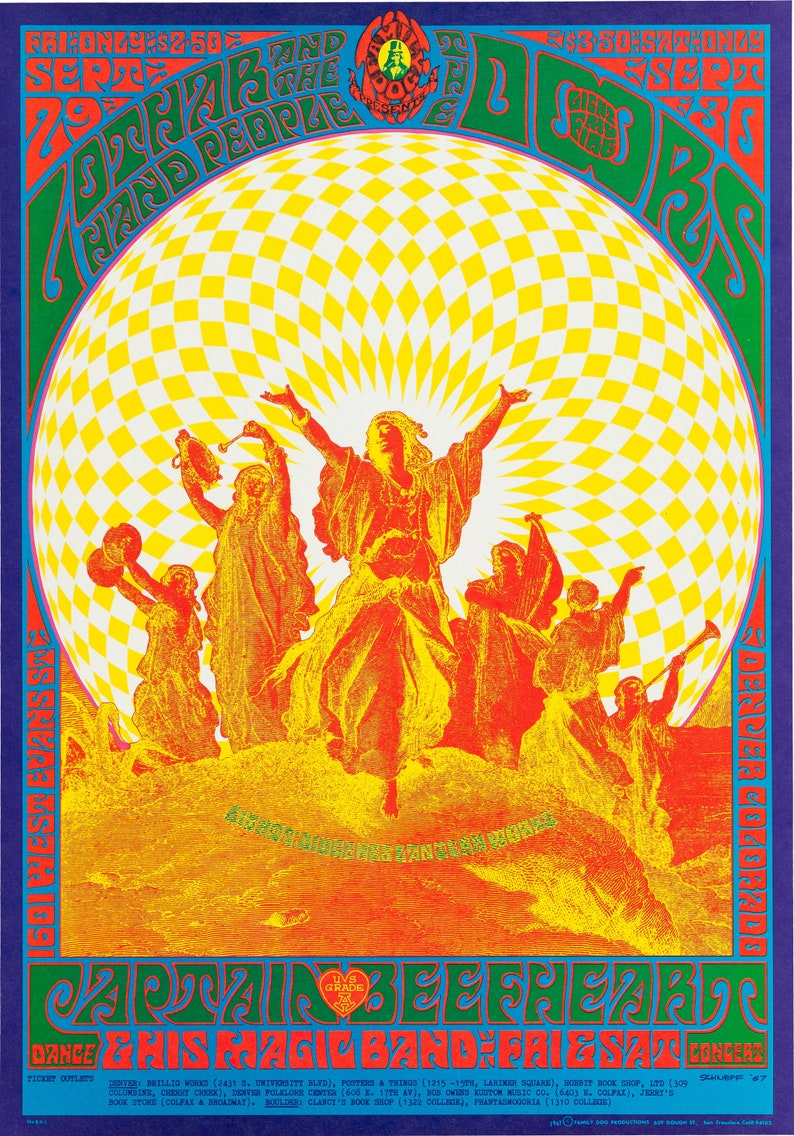 Doors West Evans Denver Concert Poster 13 X 19 Photo Print Etsy