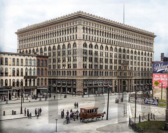 1900 Buffalo, N.Y. Ellicott Square Building 14 x 11 Photo Print