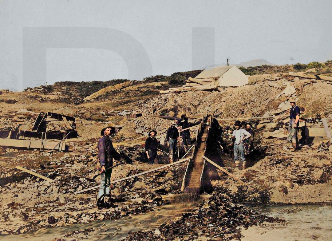 1900 Nome, Alaska, Gold Rush Sluicing 14 X 11 Photo Print Etsy