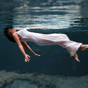 1947 Floating Girl at Weeki Wachee Spring, Florida 13 x 19 Photo Print image 1