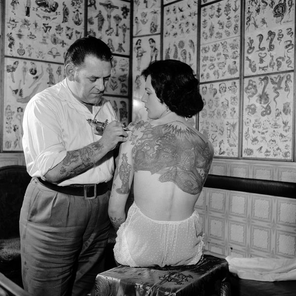 Vintage Tattoo Image 11 X 14" Photo Print