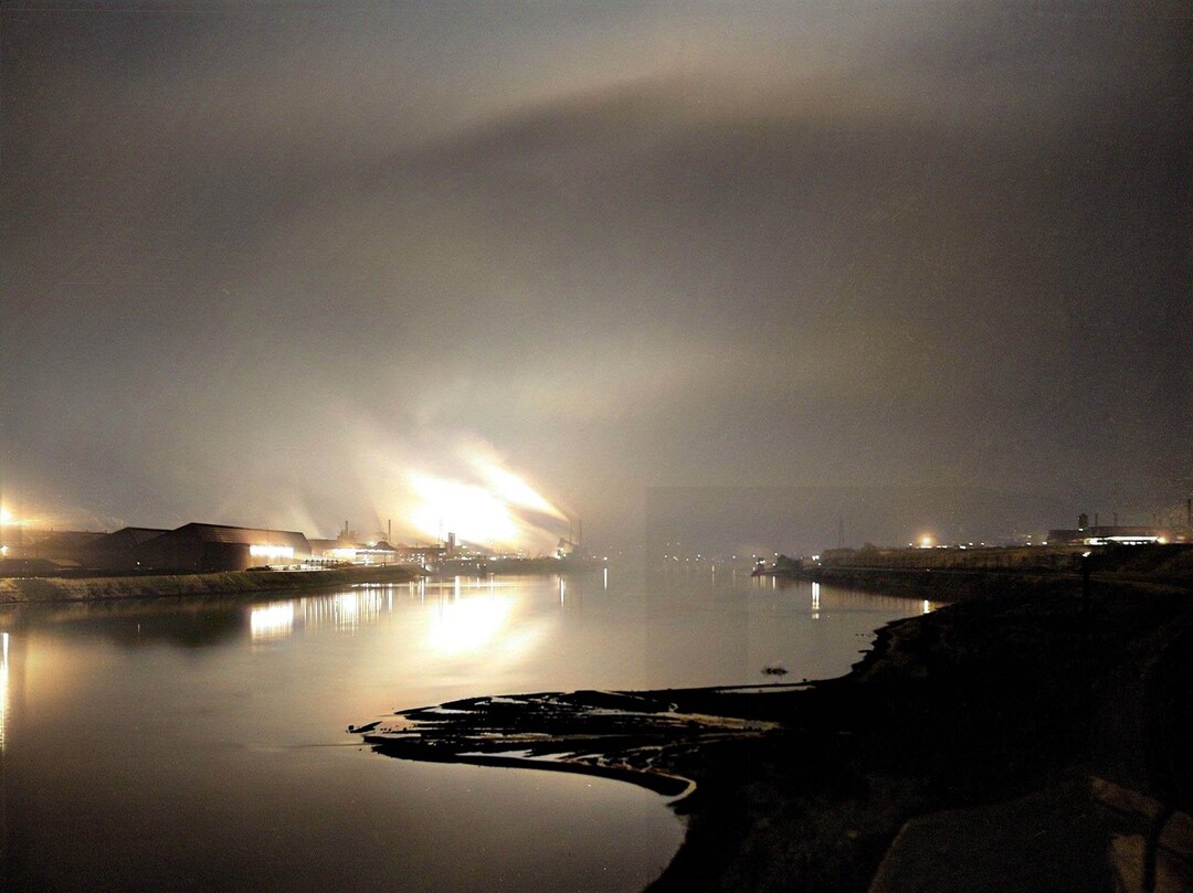 1941 Aliquippa, Pennsylvania.steel Mill Ohio River 14 X 11 Photo Print