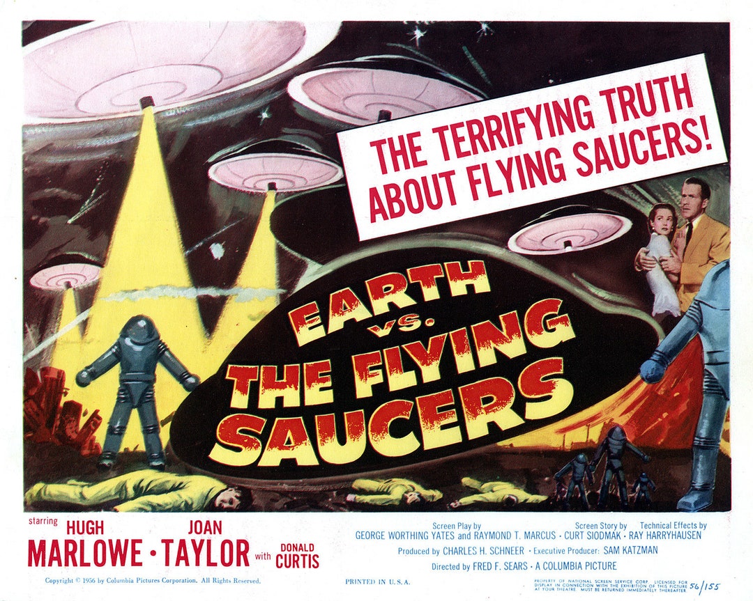 Earth Vs. the Flying Saucers Lobby Card Movie Poster 11 X 14 Photo