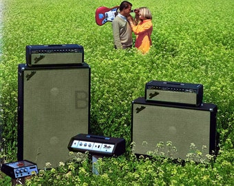 1970s Fender Bassman Amp Publicité 11 X 14 Photo Print