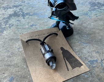 SW Darth Vader inspired Kyber Crystal necklace