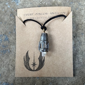 SW Jedi inspired Kyber Crystal necklace image 2