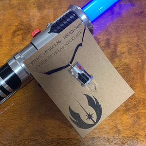 SW Obi Wan inspired Kyber Crystal necklace
