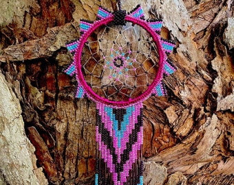 Purple Blue Dreamcatcher, Native Dreamcatcher, Spiritual Wall Hanging, Bedroom Decor, Unique Gift Ideas