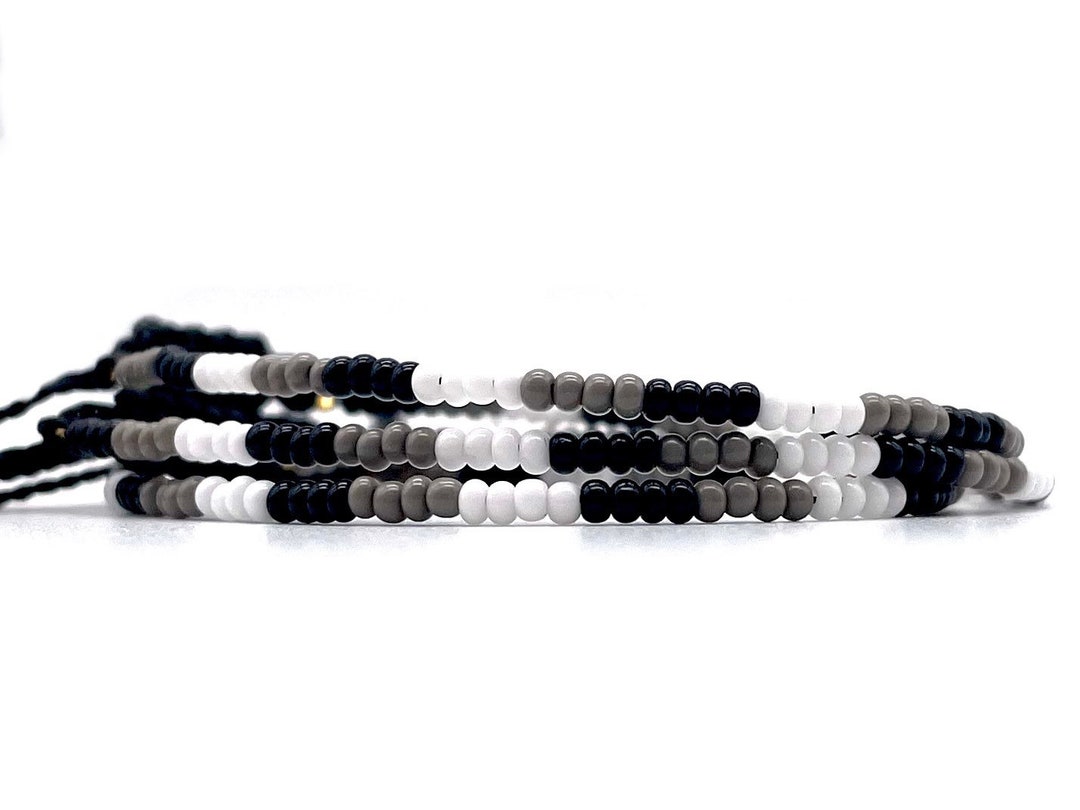 Adjustable Beaded String Bracelet 3-pack: Minimalist Waterproof ...