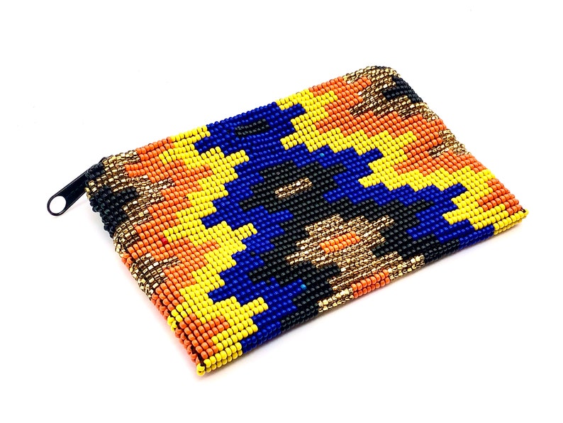 Gift for Mom and Grandma Christmas Stocking Christmas Gift Coin Purse Change Purse Seed Bead Pouch Handmade Wallet