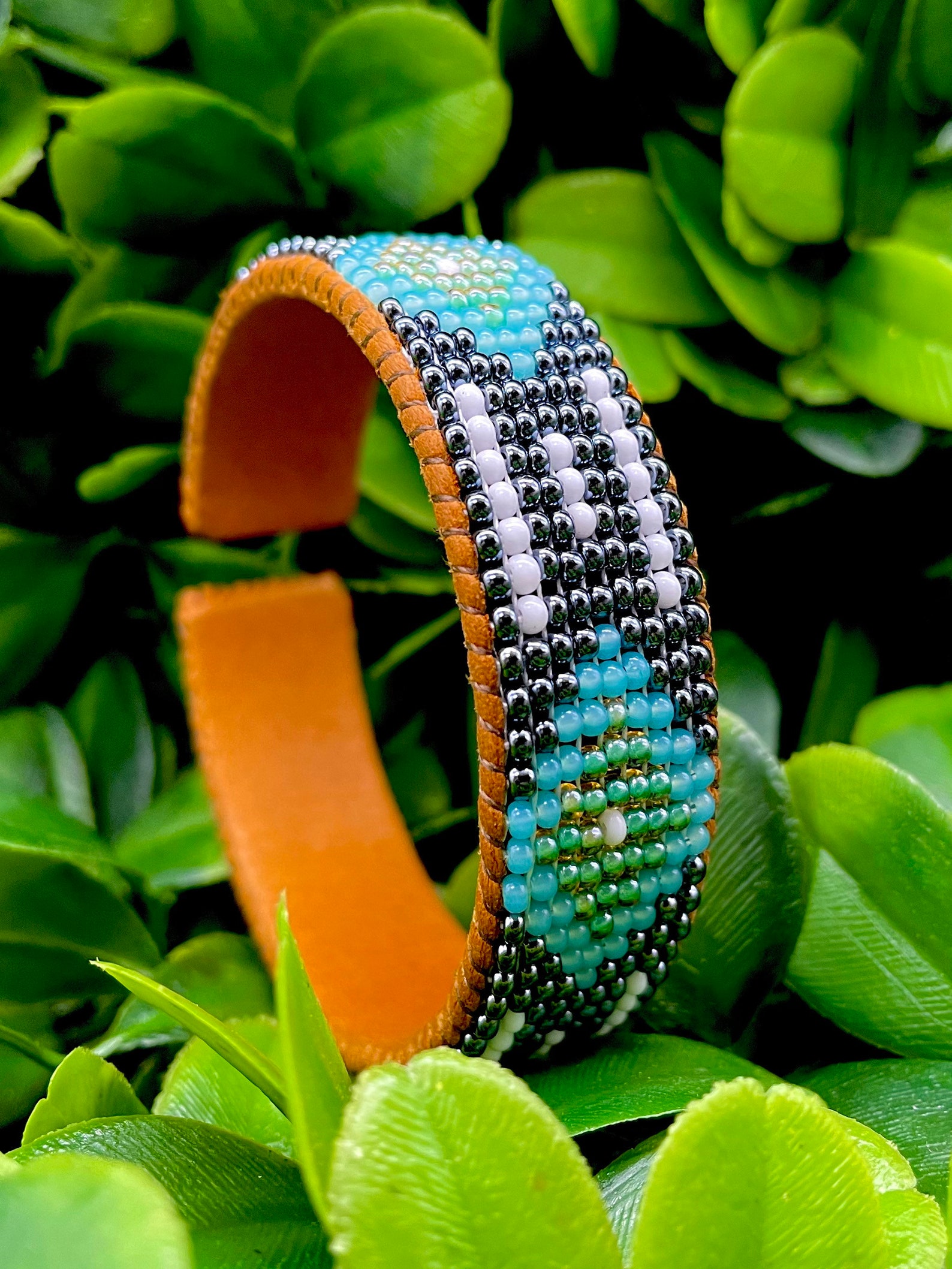 Native Cuff Bracelet Indigenous Made Beaded Jewelry Etsy