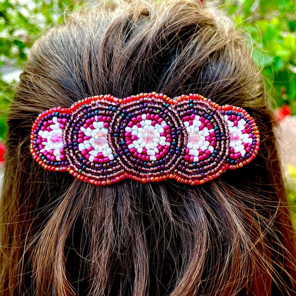 Beaded Hair Piece Etsy