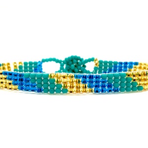 Turquoise Beaded Bracelet: Boho Beach Style Waterproof Jewelry